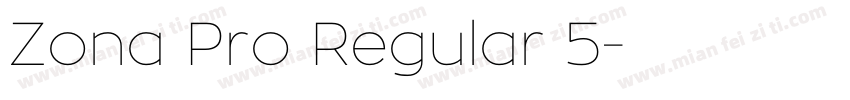 Zona Pro Regular 5字体转换